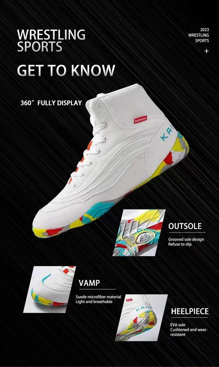 Professional children's Wrestling Boots  Men Non Slip Wrestling Shoes Lightweight Boxing Shoes