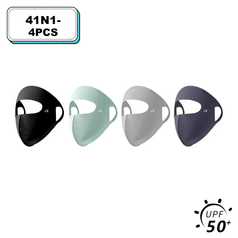 Women Full Face UV Protection Mask 3D Ice Silk Sunscreen Breathable Lightweight Summer Outdoor Sports Comfort Fit mask for men