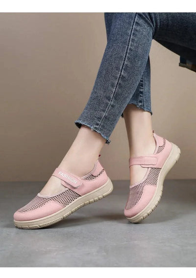 Women's Plus Size Wide Width Sandals Soft Sole Comfortable Mom Shoes Breathable Fabric Spring No Slip Chubby Feet Casual Walking