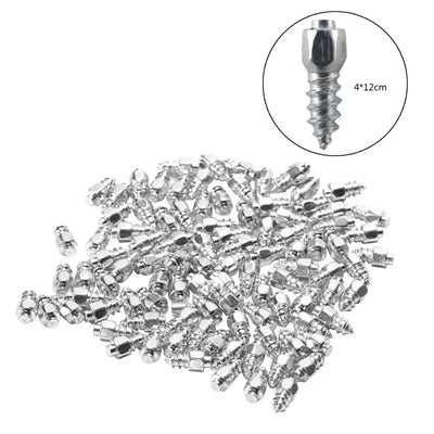 100Pcs Tire Studs Snow Spikes Bike Anti-Slip Screw Motorcycle Tire Spikes Winter Bicycle Anti-ice Supplies Car Accessories tools