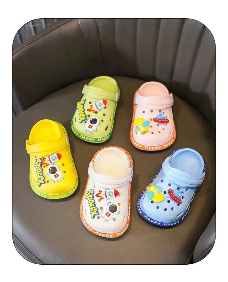 Anti-Skid Cartoon DIY Design Hole Soft Shoes | Baby | Kids Sandals | Children's Shoes | Slippers | Sandy Beach Slip-On Shoes For Toddlers