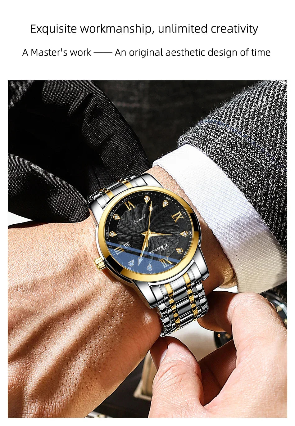 Top Brand Watches For Men High Quality See Through Skeleton Quartz Watch Stainless Steel Waterproof Wristwatch NEW Reloj Hombre