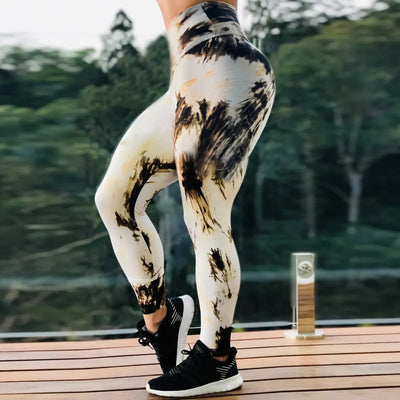 Women Tie-Dye Gym Leggings