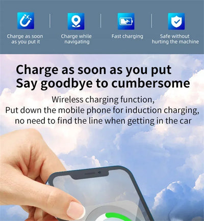 Car Phone Holder Stand Mount 30W Magnetic Car Wireless Charger For Magsafe iPhone 12 13 14 15 Pro Max Mini Fast Charging Station