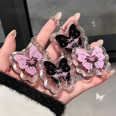 Butterfly Solid Lip Gloss Beauty Mirror Water Optical Gloss Gloss