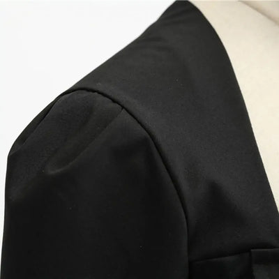 Women Vintage Dress Summer 50s 60s Retro Pin Up Swing Rockabilly Vestidos Elegant Black Polka Dot Office Party Dress