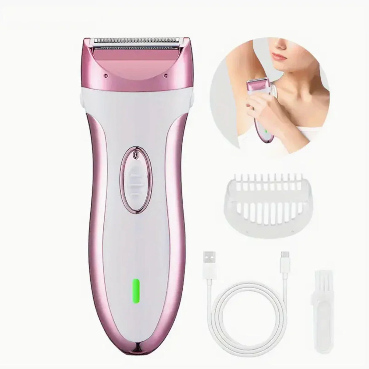 Electric Women Epilators Shavers Razors Trimmers for Women on Private Area and Leg Armpit Back Hair, Girls Bikini Epilators