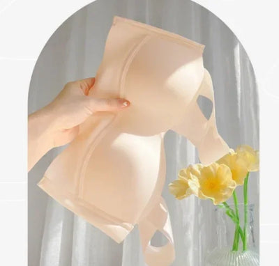 Women Large Size Lace Silk Wireless Bra