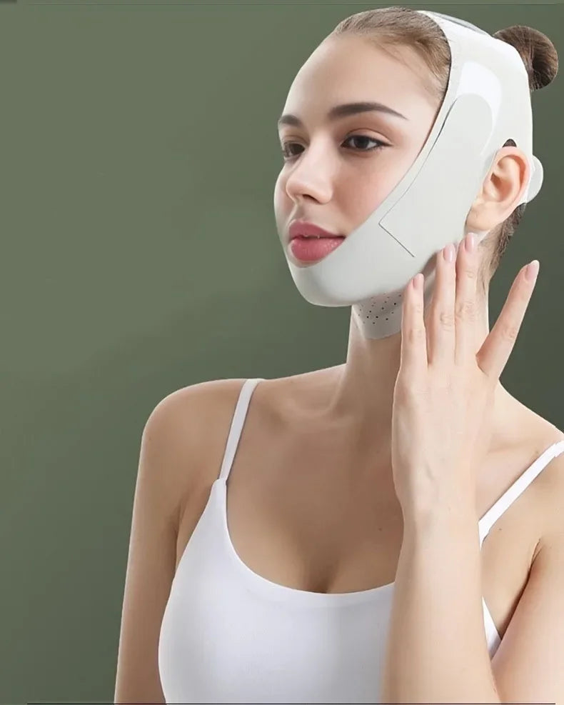 Portable Adjustable Face Tightening Bandage Face Lifting Belt Breathable V Shaped Slimming Bandage Resuable Facial Lifting Strap