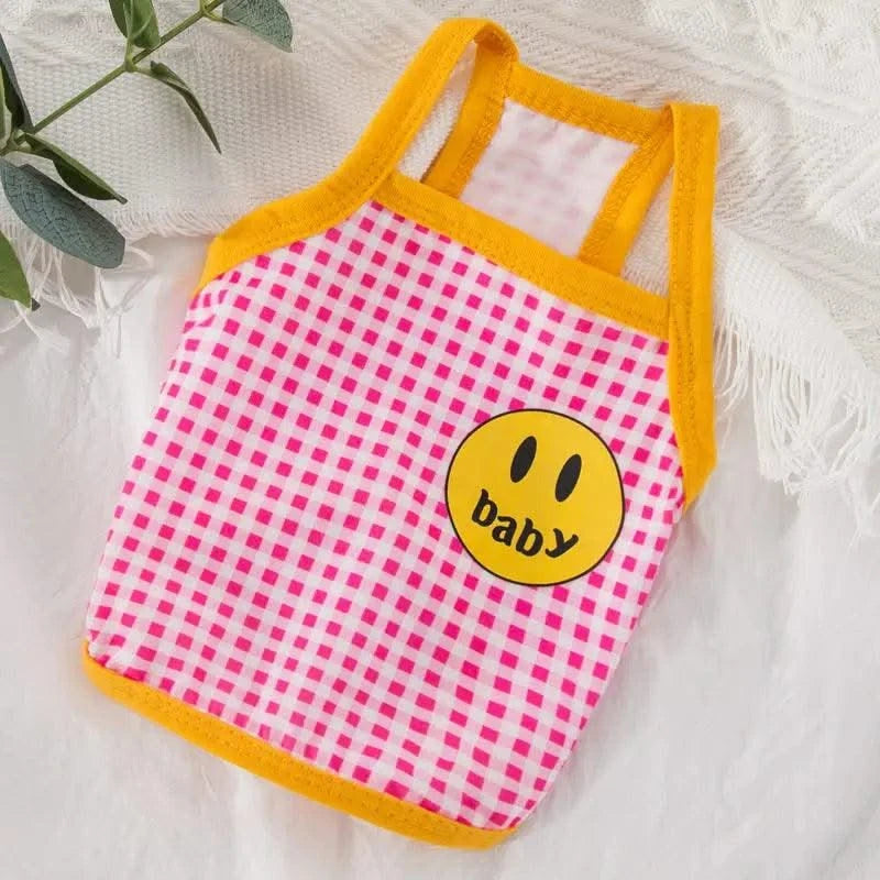 Summer Dog Clothes for Small Dogs Pet Dog Cooling Vest Puppy Clothing Solid T-Shirt Waffler Pet Apparel Chihuahua Dog Costume