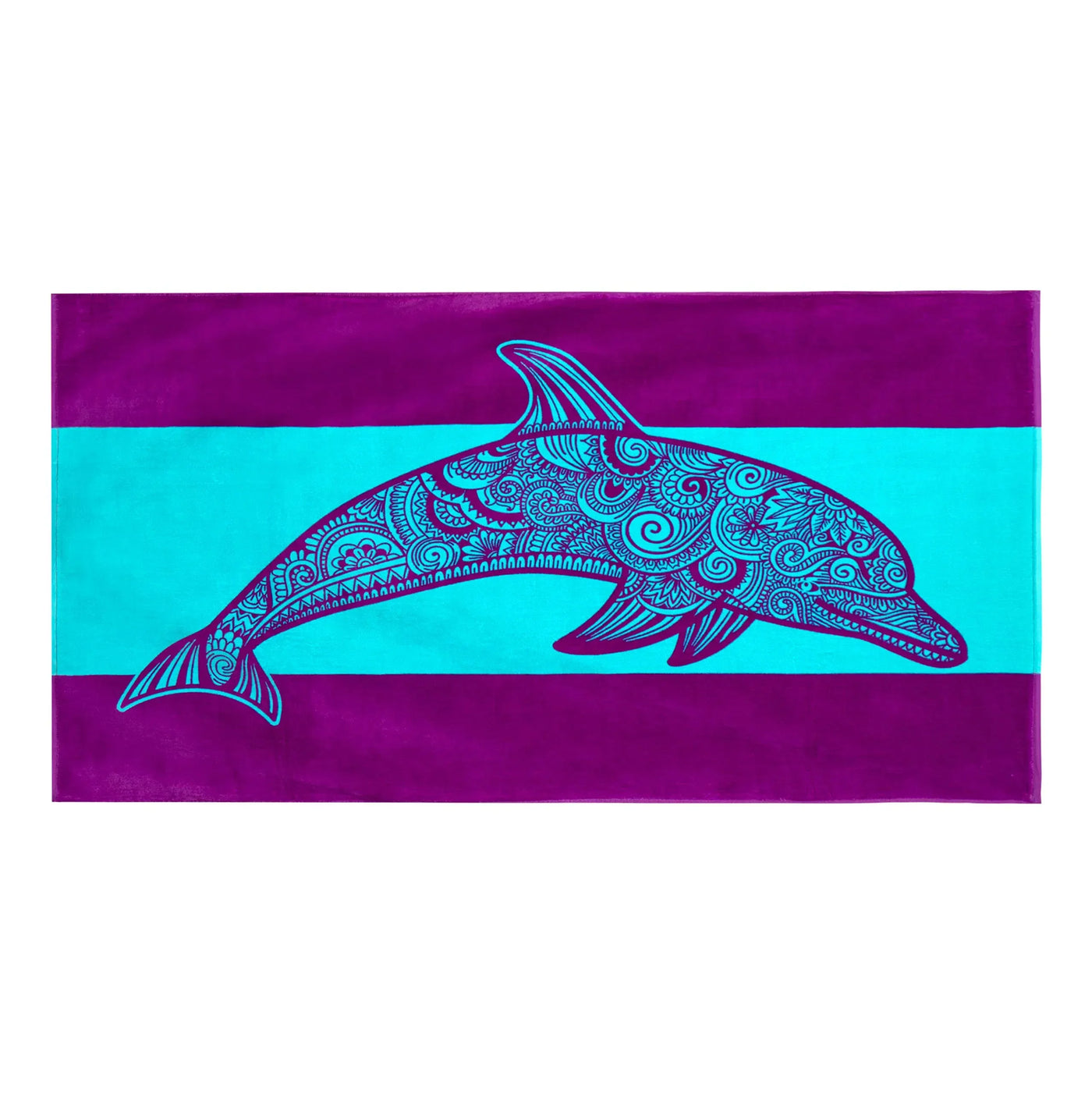 Beach Towels Tropical Animals Blue Unique Design Multiple Sizes Cotton Bath Towels Suitable for Kids and Adults