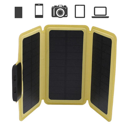 Outdoor Foldable Solar Panel Lightweight Portable Solar Power Bank USB Solar Charging Panel for Camping Hiking Picnic Climbing