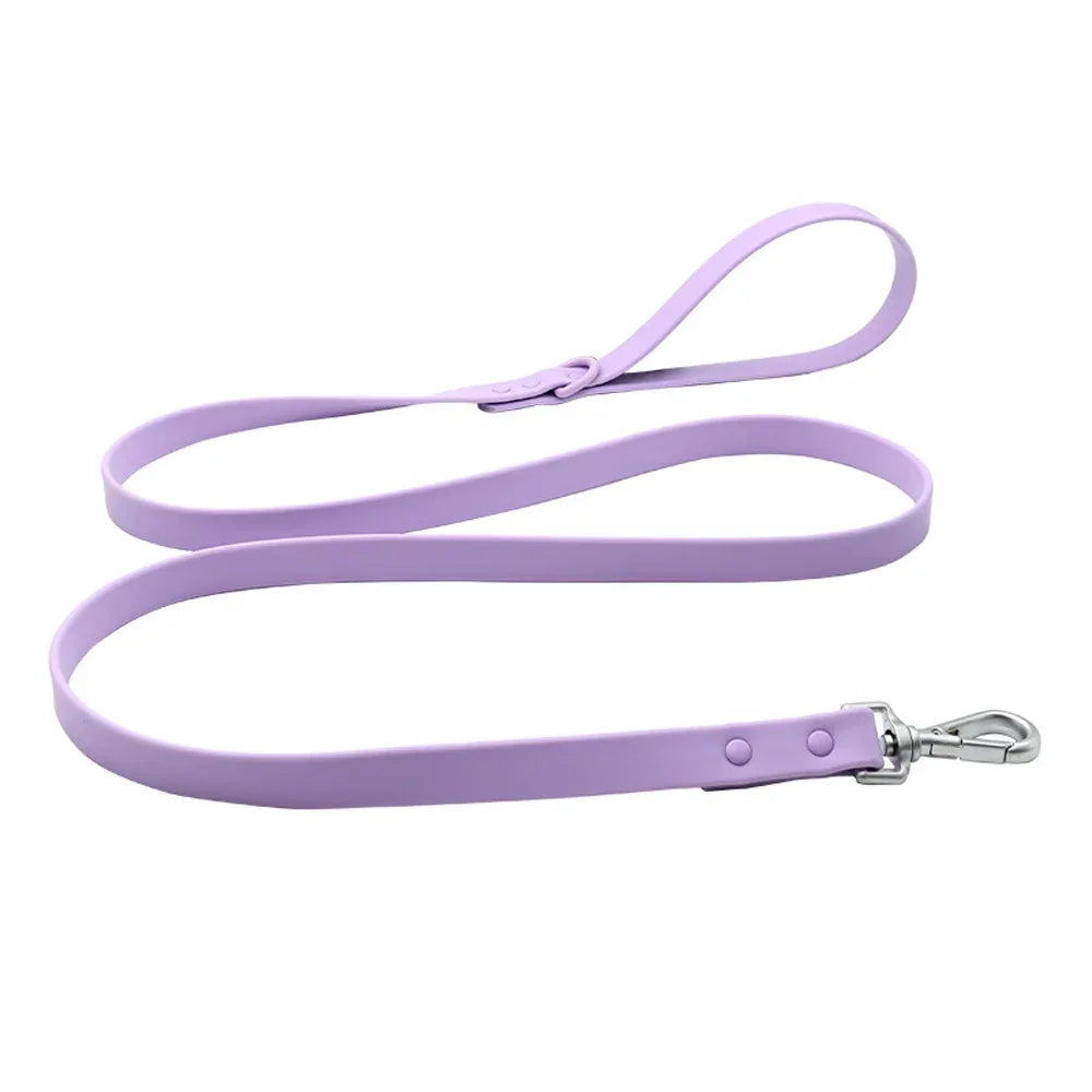 1.5m Candy Color PVC Waterproof Dog Leash Traction Lead Rope Outdoor Medium Pet Leashes