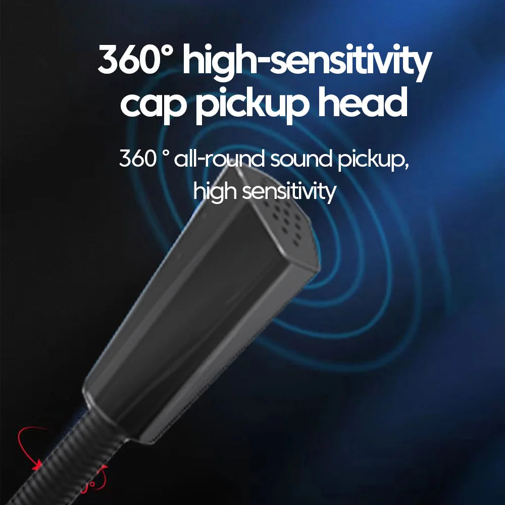 USB/3.5MM Laptop Microphone Desktop Microphone Gaming E-sports Conference Recording E-learning Mic Voice Mic For Desktop PC