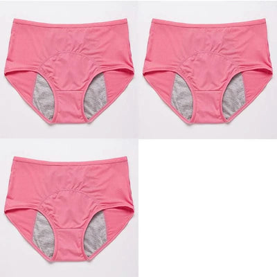3pcs/Set Leak Proof Menstrual Panties Women Period Underwear Sexy Pants Physiological Underwear Plus Size Waterproof Briefs