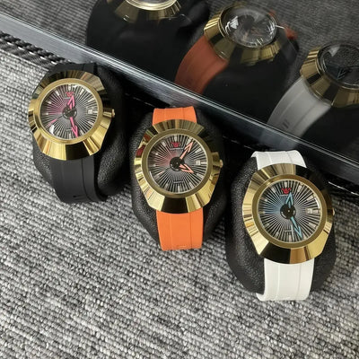 Premium High-End Fashion Quartz Men's Watch – Waterproof, Date Display, Comfortable Imported Rubber Strap