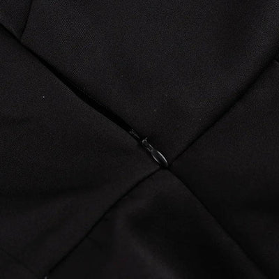 Doll Collar Casual Sheath Dresses for Women Autumn Long Sleeve Pullover Black and White Bodycon Knee Length Femme Fashion Dress