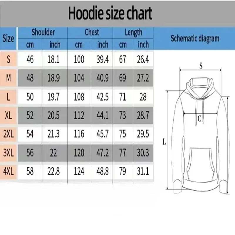 Men's Black Hooded Sweatshirt Street Casual Sportswear Printed with Famous Wrestler's Print CM Return Autumn and Winter Novelty