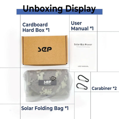 Solar Panel Bag Portable Lightweight 30W 5V Mono Waterproof Foldable Charger Outdoor Emergency Hiking Backpacking Camping