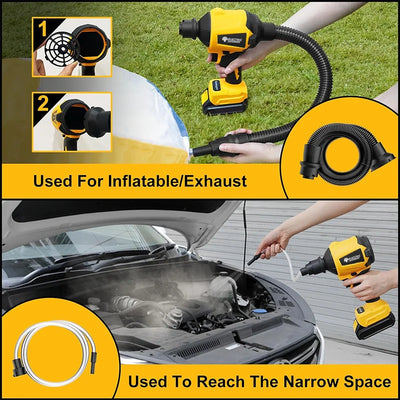 Electric Goddess Cordless Air Duster Blower Electric Air Gun Handheld Multifunction Power Tool For Dewalt 20V Battery Pin