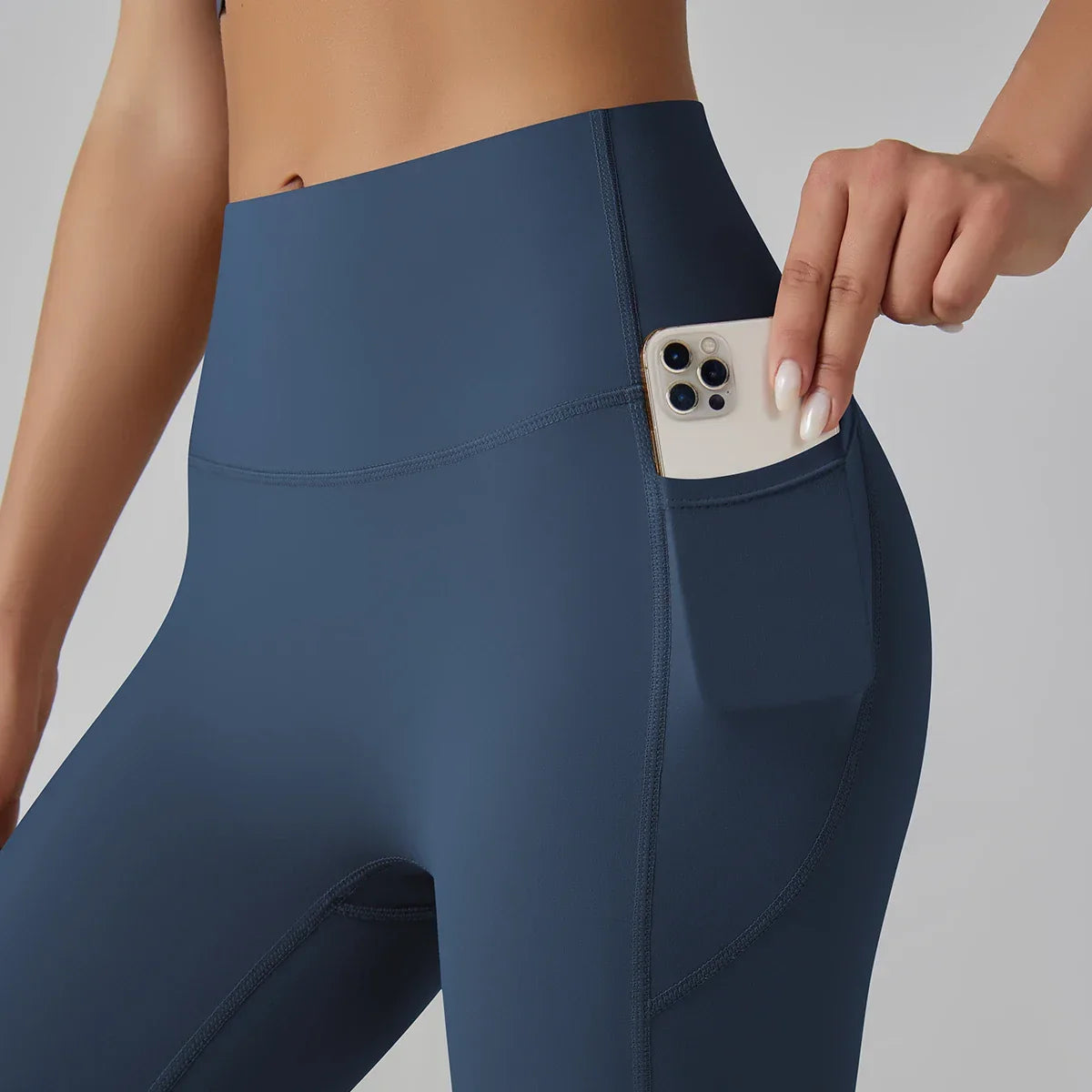 Women Leggings With Pockets Tummy Control
