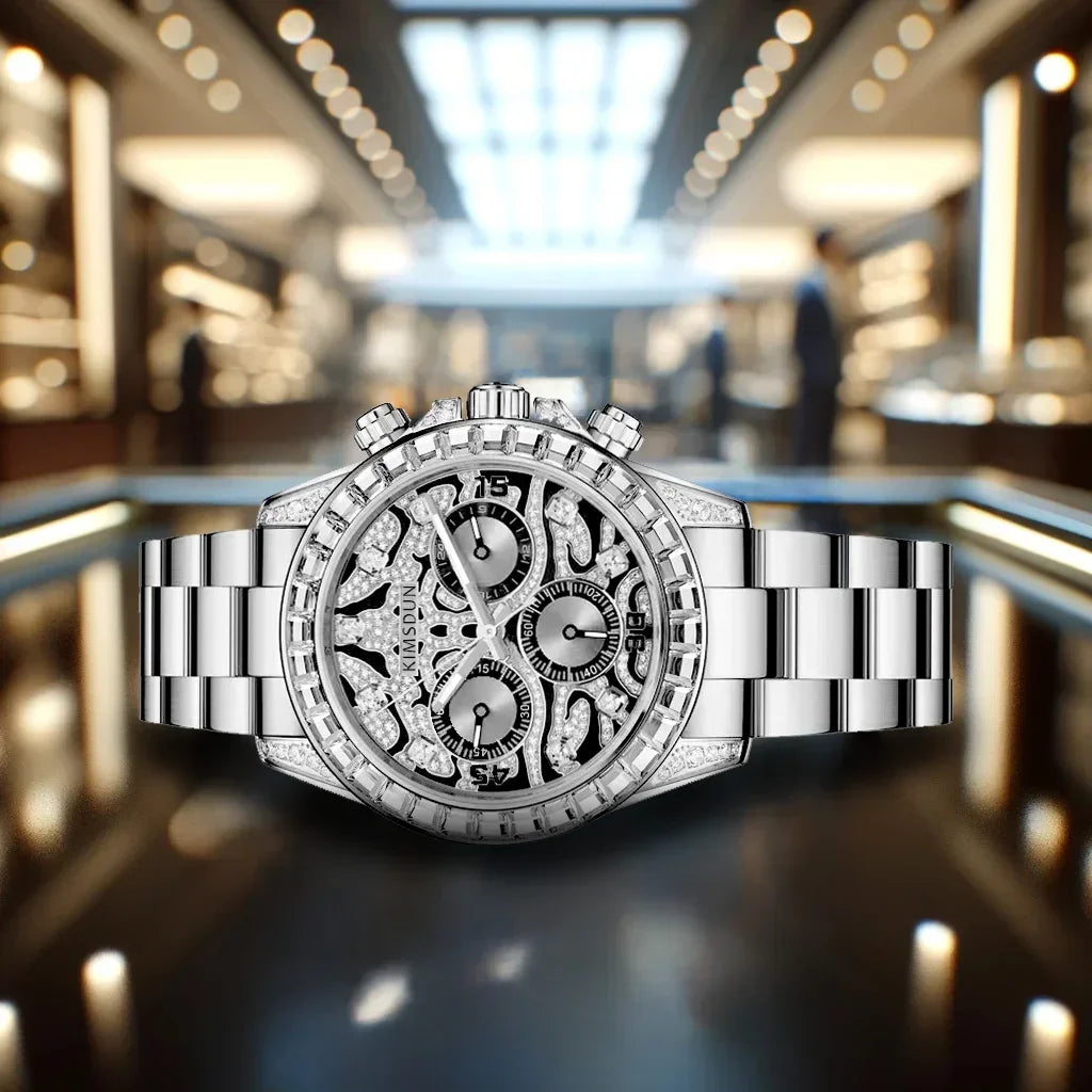 Men's trendy high-end fully automatic men's watch with high aesthetic value, business luminous quartz watch