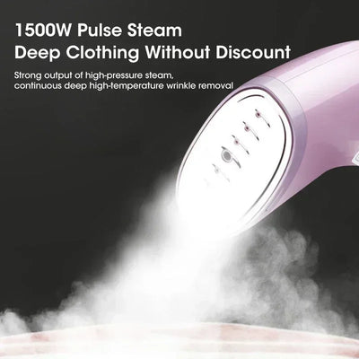 Handheld Garment Steamer 1500W Fast Heating 330ml Portable Steam Iron For Clothes Fabric Home Travel Office Wedding Anti-Drip