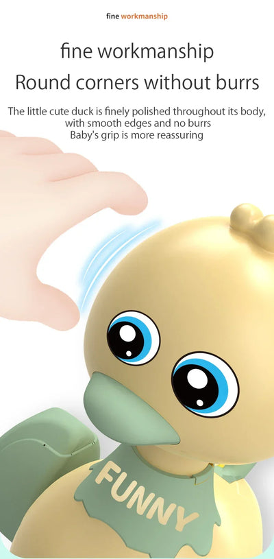 Baby Toy Swing Duck Toy Cartoon Press Vehicles Glide Animal Inertia Pull Back Cars Early Education Toys for Toddlers Boys Girls