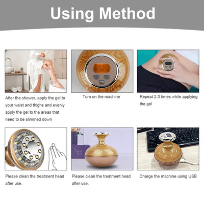 RF Machine Body Ultrasonic Cavitation Anti-cellulite Massager Fat Burning Slimming Infrared Body Contouring Massage