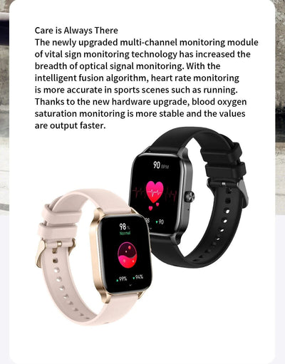 LIGE Fashion Smart Watch Women 1.85” HD Screen Custom Watch Face Women’s Health Monitor Watch Bluetooth Call Sports Smartwatches