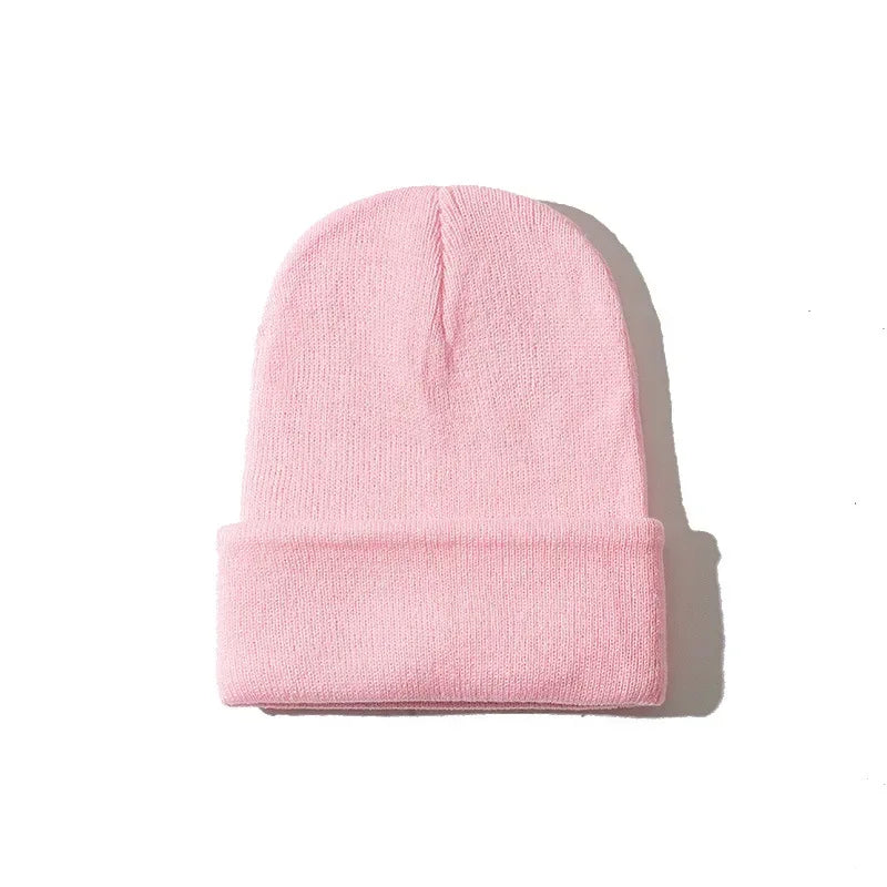 2019 Winter Hats for Woman Beanies Knitted Solid Cute Hat Girls Autumn Female Beanie Caps Warmer Bonnet Ladies Casual Cap Man