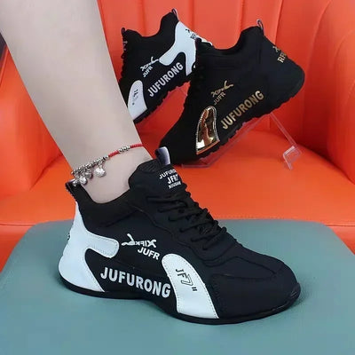Women Sneakers Spring and Autumn New Breathable Lace Up Platform Sneakers Women Walking Designer Loafers Shoes Zapatos De Mujer