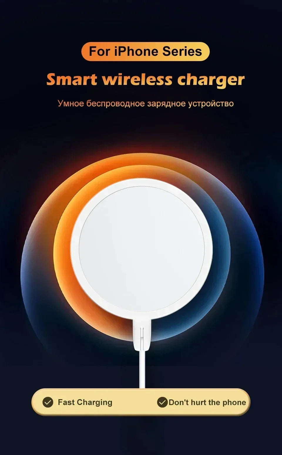 30W Magnetic Wireless Charger Dock Station With Type C Fast Charging Cable For iPhone 16 15 pro Max Airpods Phone Charger Holder