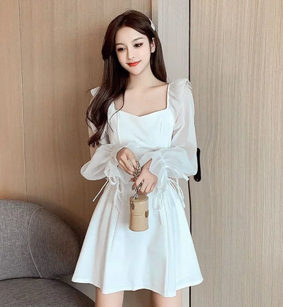 Dresses for Women Sensual Sexy A Line Spring Autumn Woman Long Sleeve Dress On Sales Designer Korean Fashion G Y2k Hot Promotion