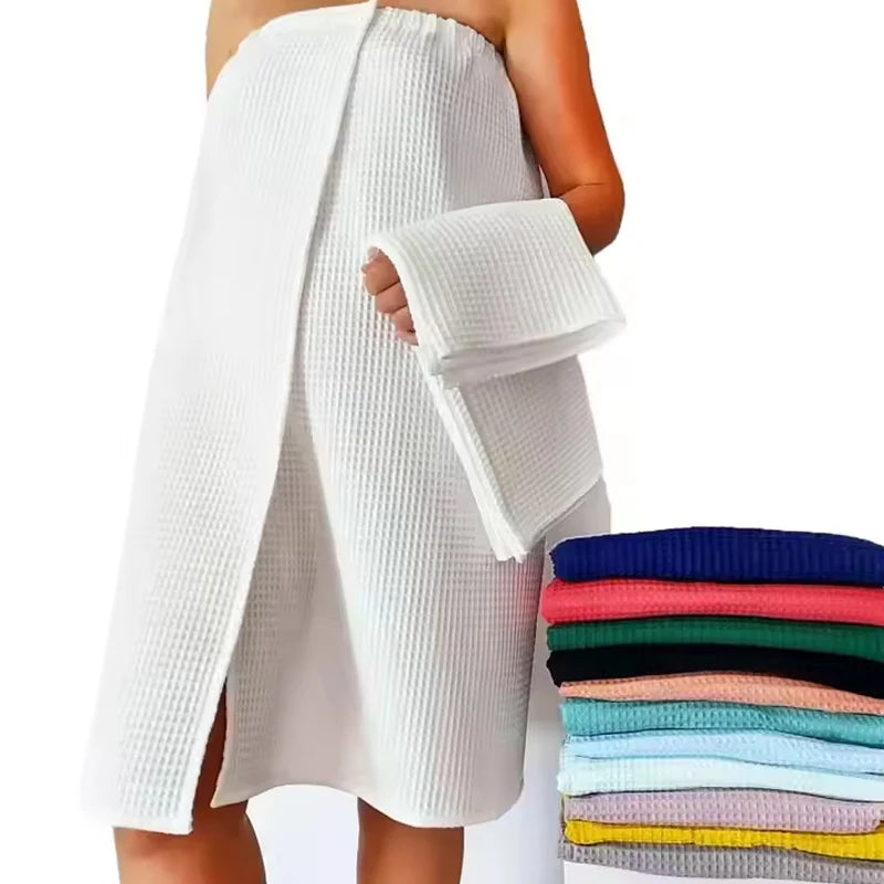 Super Absorbent Bath Towel Wearable Bath Towel Body Wrap Bathrobes Towels Skirt Lightweight Knee Length Robes for Women