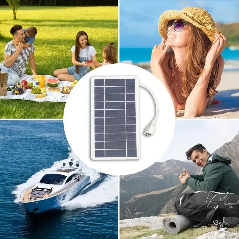 Portable Solar Panel Compact, Lightweight & Waterproof for Outdoor, Camping, Hiking, RV, Backpack & Emergency Charging