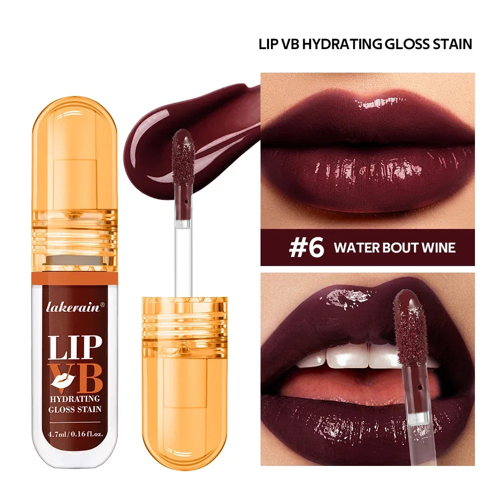 Lip Stain Vb Hydrating Gloss Stain 12Hr Long-Lasting Hydrating Hydra Honey Instant Glossy Wetness Moisturize Nourish Lips Makeup