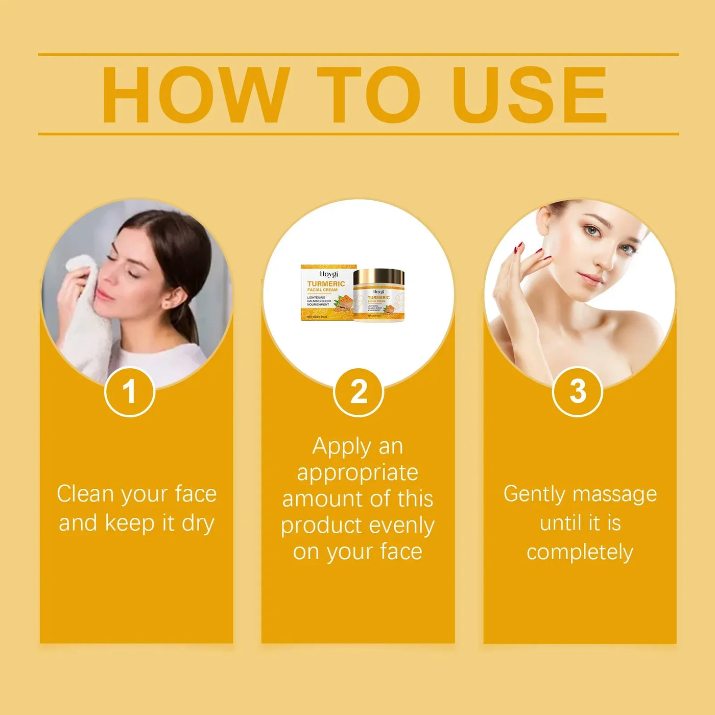 Turmeric Skincare Set Body Soap Anti Acne Dark Spot Corrector Improve Dry Skin Moisturizing Face Cream Brightening Facial Serum