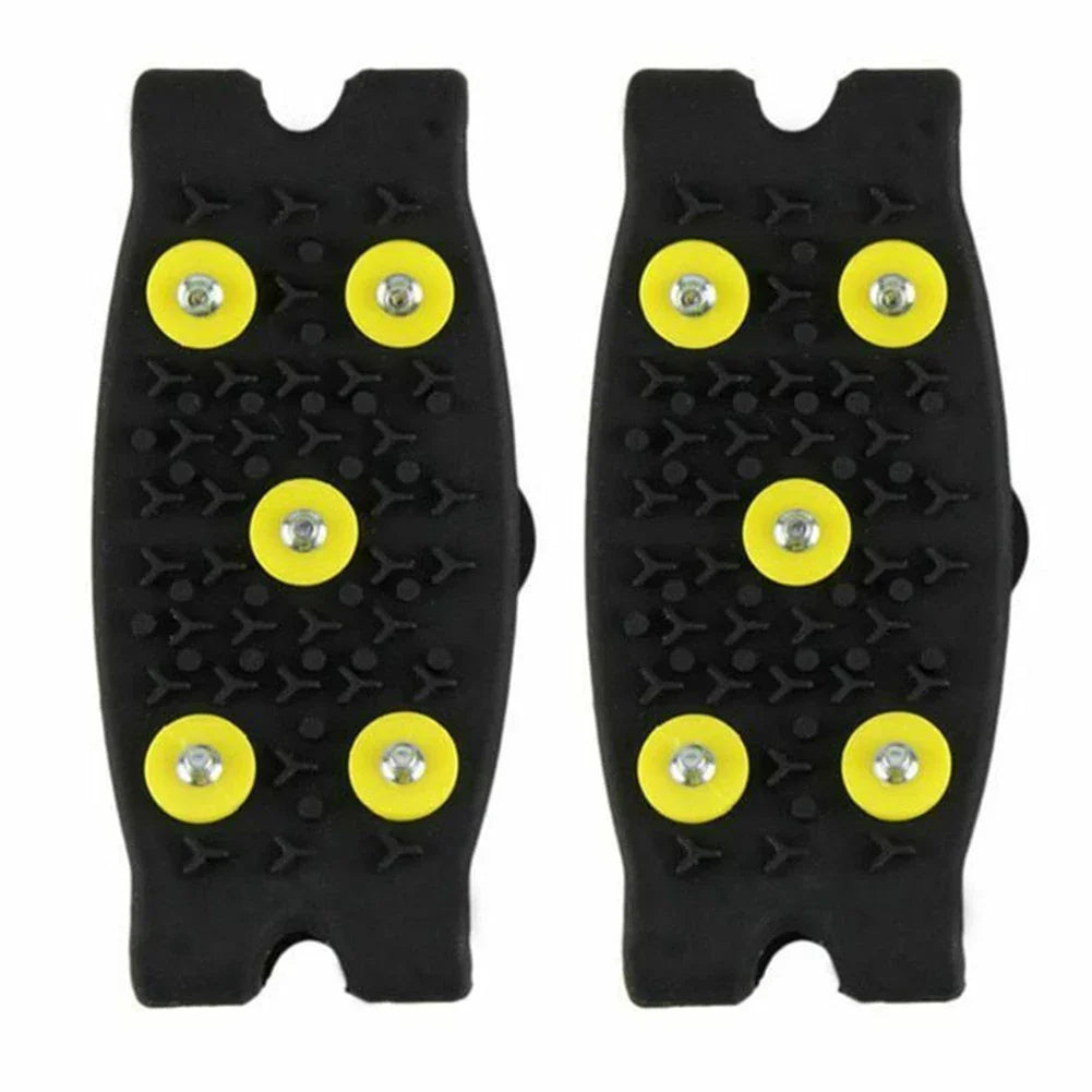 5-Stud Climbing Crampons Anti Slip Mountaineering Cleats Unisex Snow Claw Shoe Covers Walking Hiking Accessories