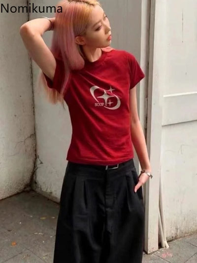 Women's Red Tops Vintage