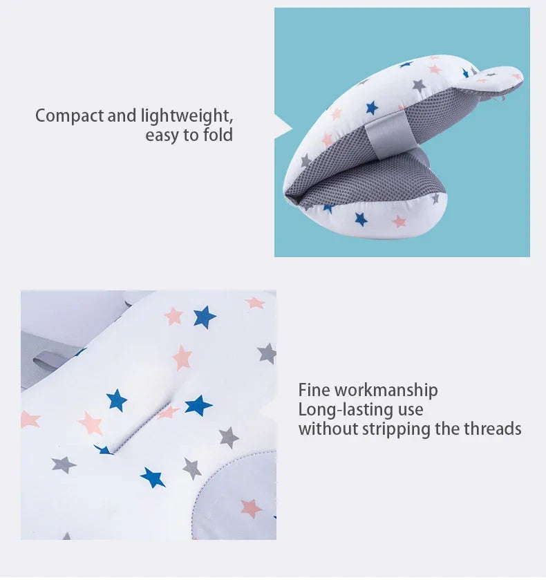 Baby Bath Support Pad Foldable Floating Seat Adjustable Newborn Bathing Cushion Infant Safety Net Hammock