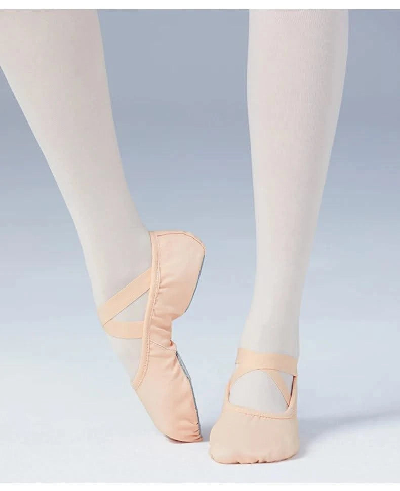 Ballet Dance Shoes for Women Girls Teenager Big Split Sole Ballet Shoes Children Adult Elastic Ballet Practice Dancing Slippers