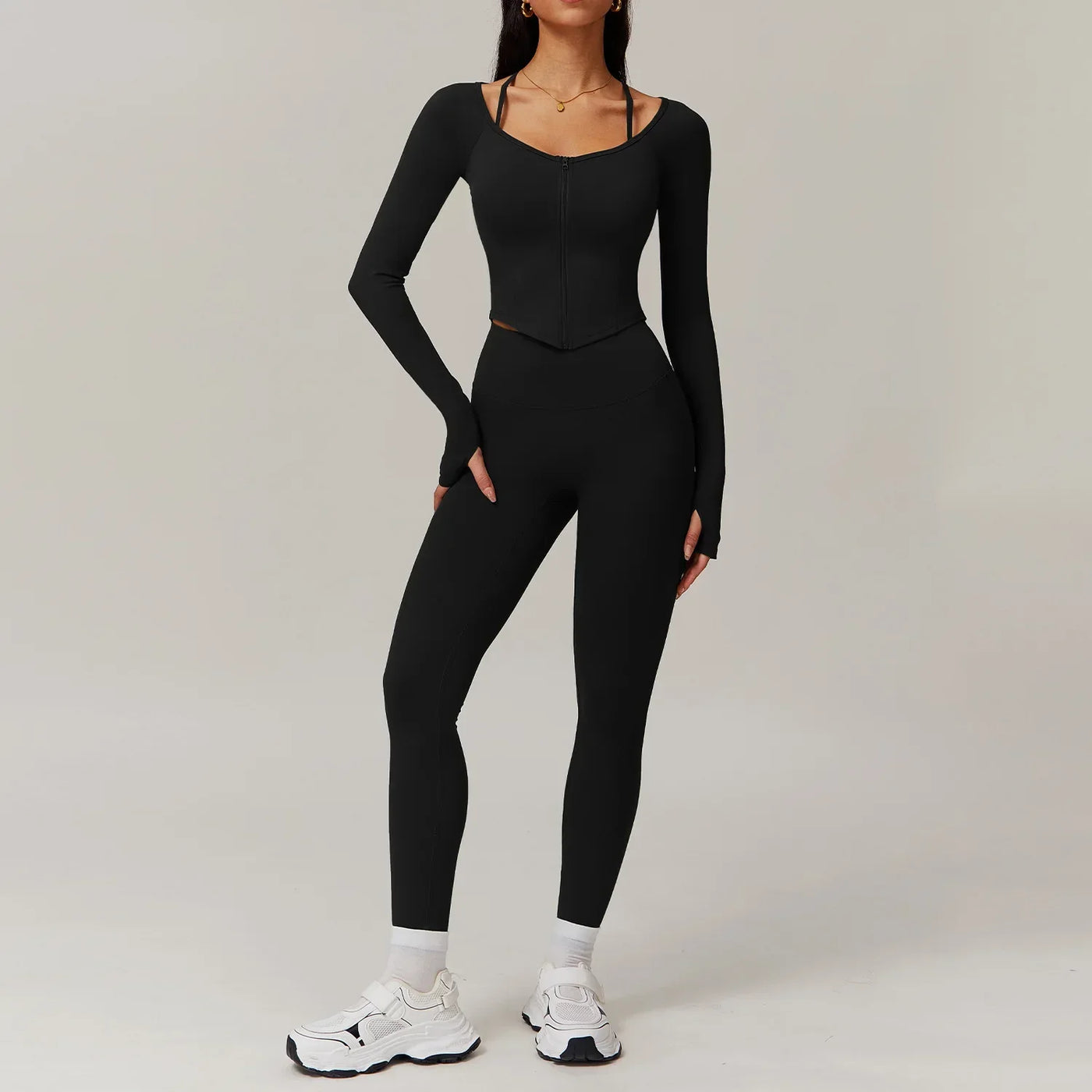 Ultra Premium 2PCS Women Tracksuits Yoga Set Long Sleeve