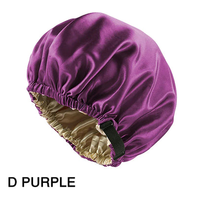 Satin Bonnet Silk Sleep Cap 1Pcs Silk Bonnets For Curly Hair, Reversible Hair Bonnet For Sleeping, Adjustable Bonnets For Women