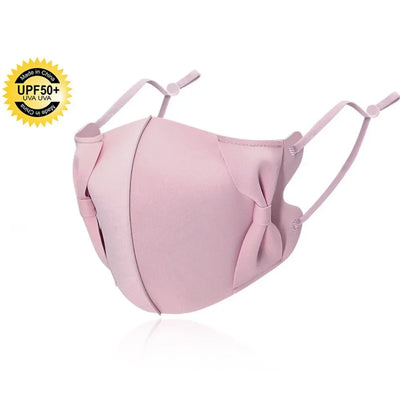 Anti-uv UPF50+ Ice Silk Sunscreen Mask 3D Bow Anti-sun Mask Traceless Summer Outdoor Sports Face Mask Breathable Golf Mask