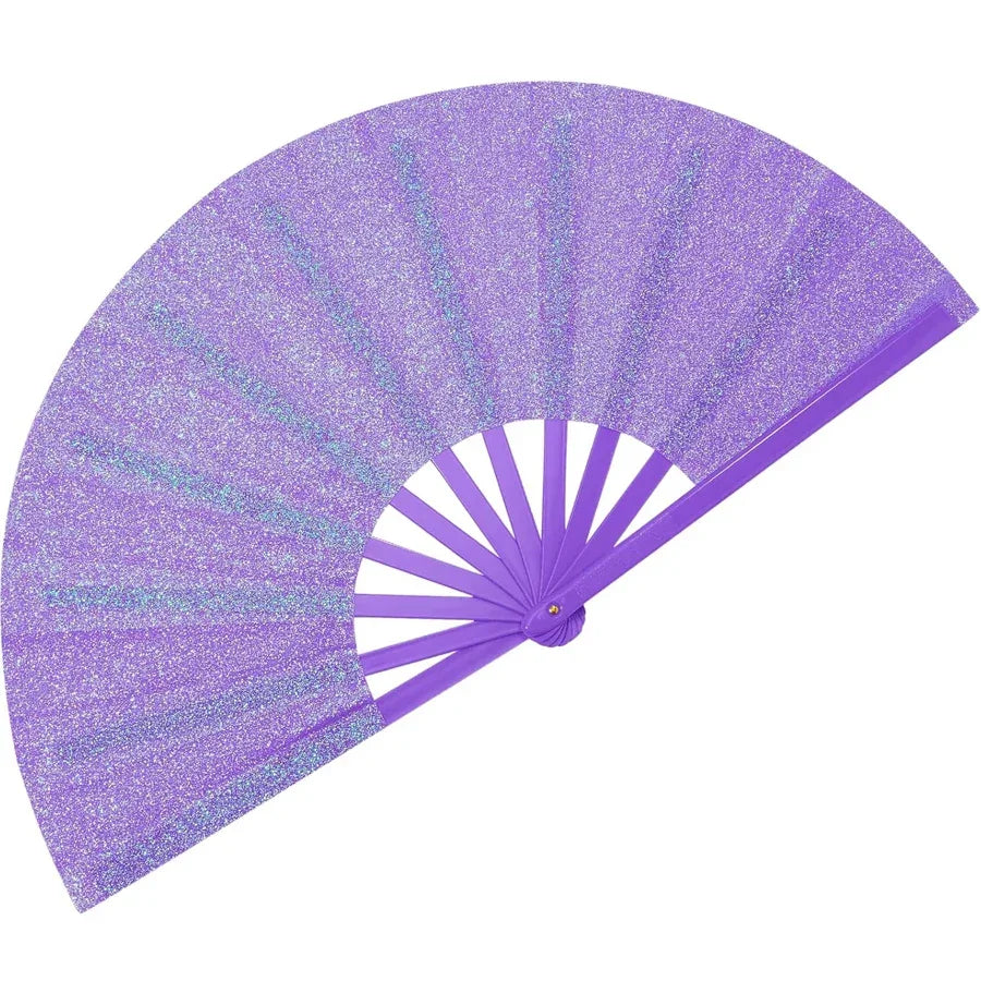 Large Folding Hand Fan Popping Fan for Line Dancing,Clap Fans Festival Fans On The Ground Dance,Music Festival,Party