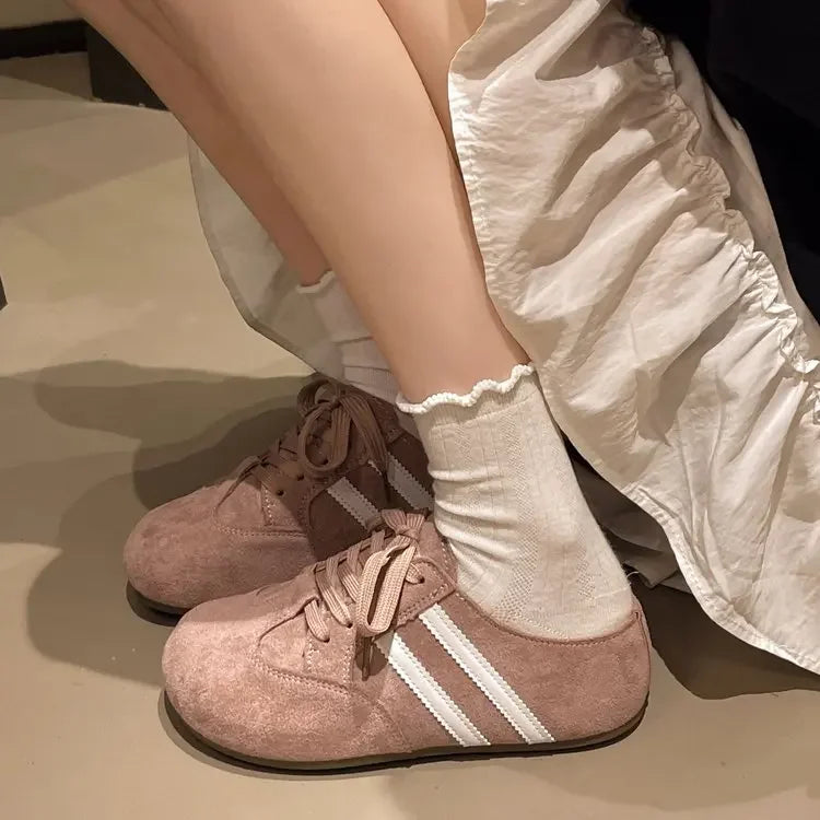 2025 Casual Sneakers Woman Shoes Slippers Flats Platform Sandals Mules NEW Brand Designer Lace Up Loafers Summer Womens Sneakers