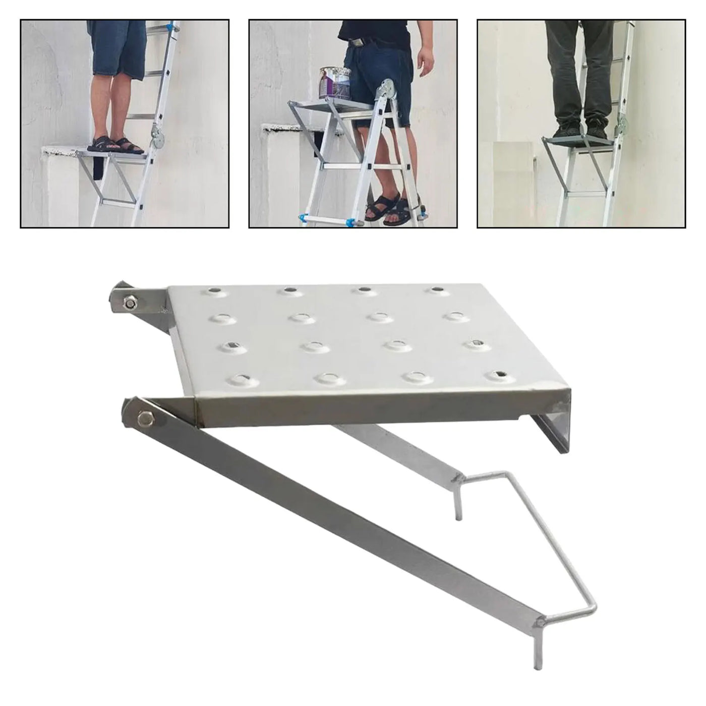 Ladder Work Platform Ladder Work Stand Extension Ladders Sturdy Heavy Duty Equipment Stable for Kitchen Home Painters Tools Hold