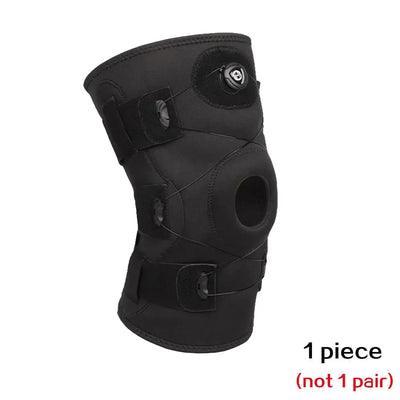 Hinged Knee Brace - Relieves ACL, MCL,Meniscus Tear,Arthritis, Tendon Pain, Open Patella Design with Dual Metal Side Stabilizers