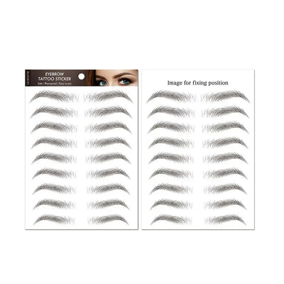 Temporary Tattoos Women Men Water Transfers Decals Simulation Eye Brow Eyebrow Stickers 6D Eyebrow Tattoos Stickers